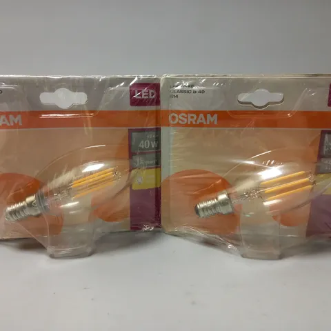 BOX OF APPROX 50 OSRAM LED STAR CLASSIC BULB E14 - 40W