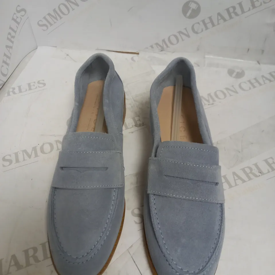 OFFICE BLUE SUEDE SLIP ON LOAFER SHOE EU 36