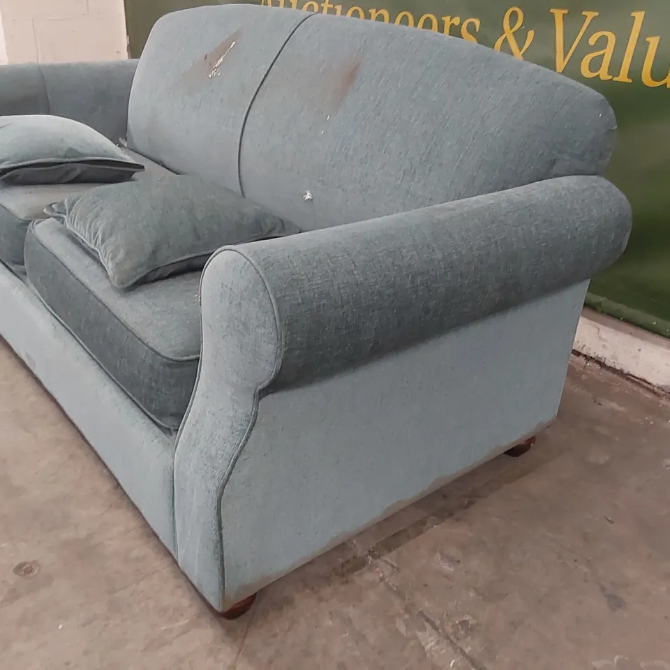 QUALITY DESIGNER 3 SEATER FABRIC UPHOLSTERED SOFA BED