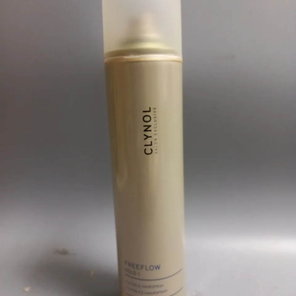 BOX OF 12 CLYNOL SALON EXCLUSIVE FREEFLOW HOLD 1 FLEXIBLE HAIRSPRAY 300ML EACH