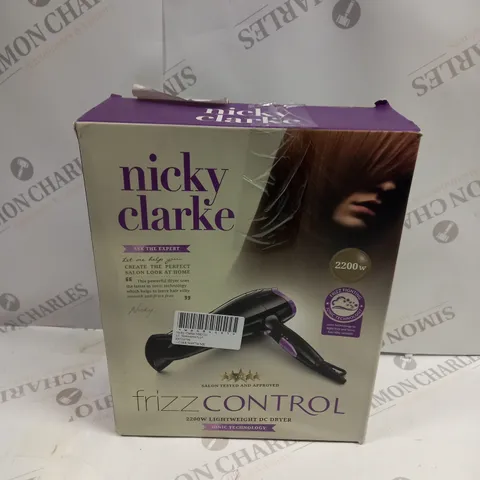 NICKY CLARKE FRIZZ CONTROL LIGHTWEIGHT DC DRYER