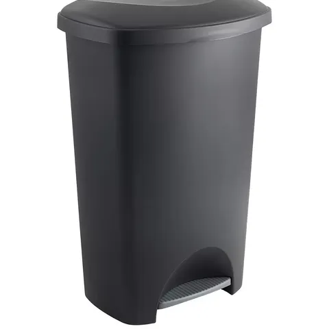 ADDIS 50 LITRE PEDAL BIN, BLACK