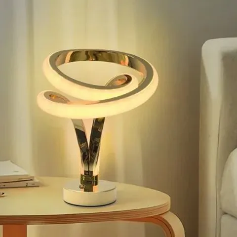 BOXED IRBIN 28.5CM GOLD RGB LED NOVELTY TABLE LAMP (1 BOX)