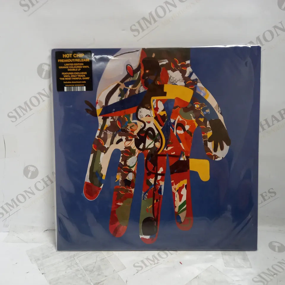 SIGNED HOT CHIP FREAKOUT/RELEASE LIMITED EDITION ORANGE COLOURED VINYL DOUBLE LP ALBUM