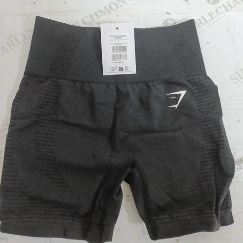GYMSHARK VITAL SEAMLESS 2.0 SHORTS IN BLACK - SMALL