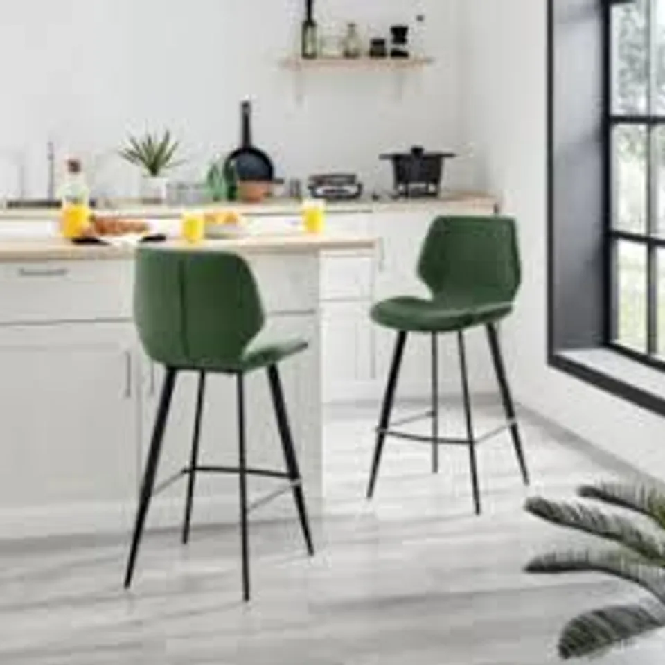 BOXED ELEMENTS GRIFFIN BAR STOOL - VIVID GREEN (1 BOX)