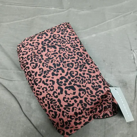 OLIVER BONAS BROWN ANIMAL JACQUARD MINI DRESS – UK 12