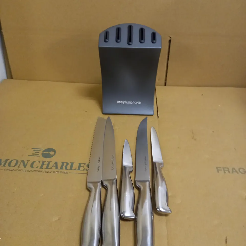 MORPHY RICHARDS ACCENTS KNIFE BLOCK