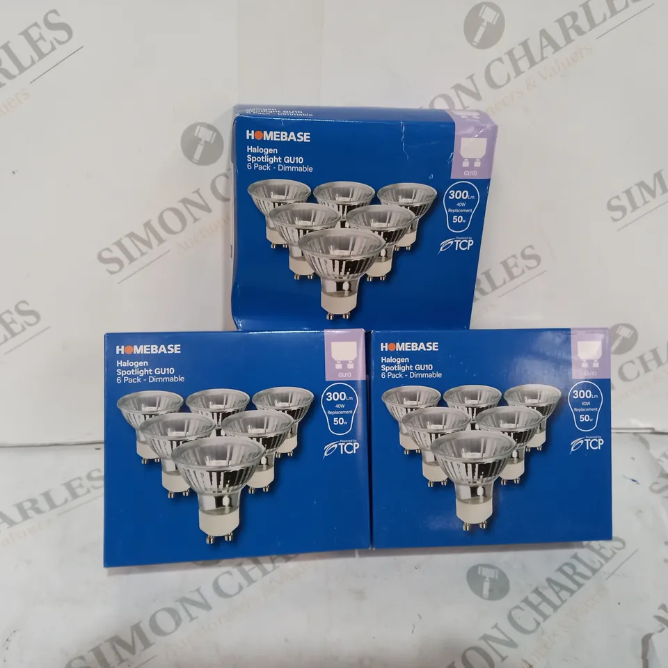 3 BOXES OF 6 PACK LED DIMMABLE SPOTLIGHTS