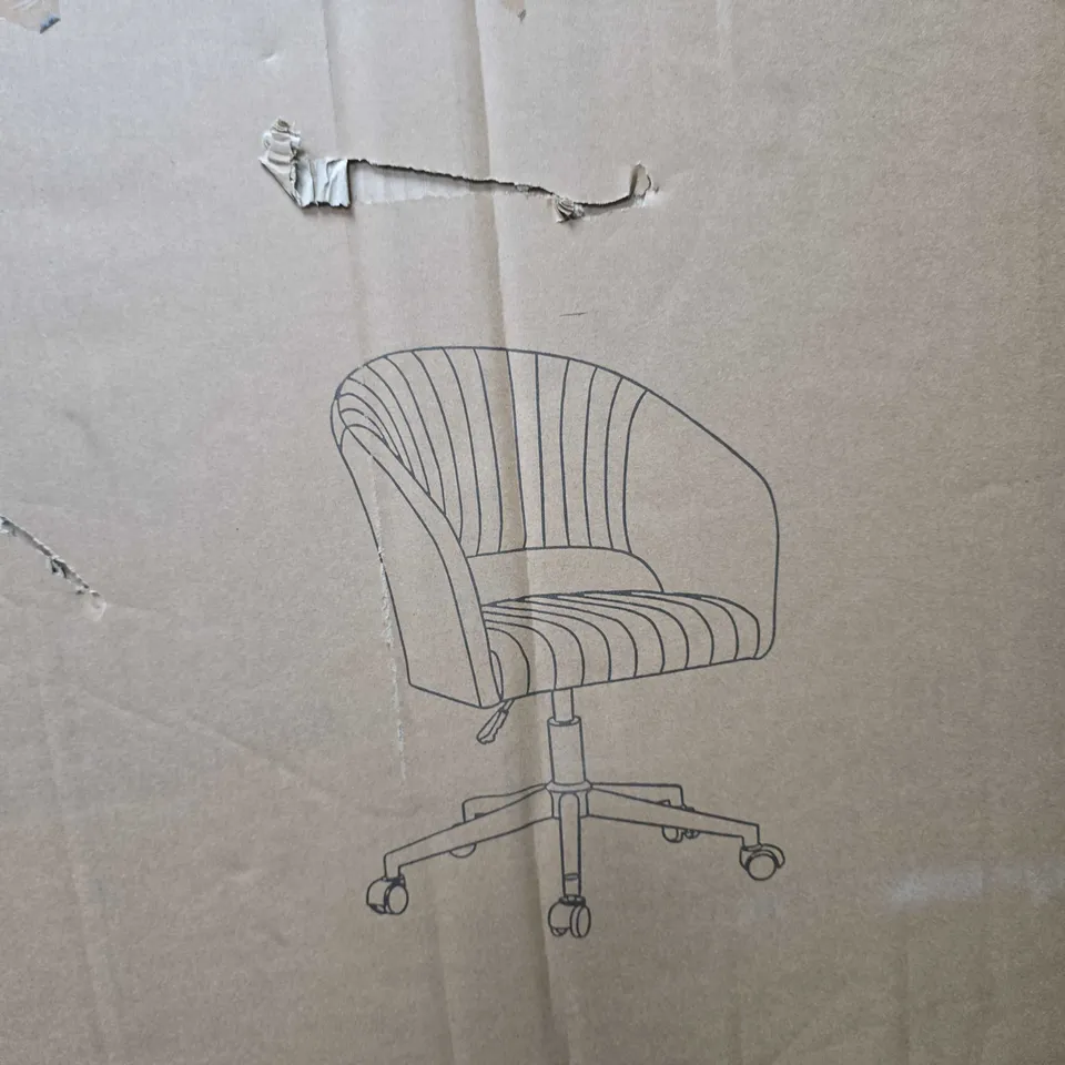 BOXED SOLAR OFFICE CHAIR - BLUE