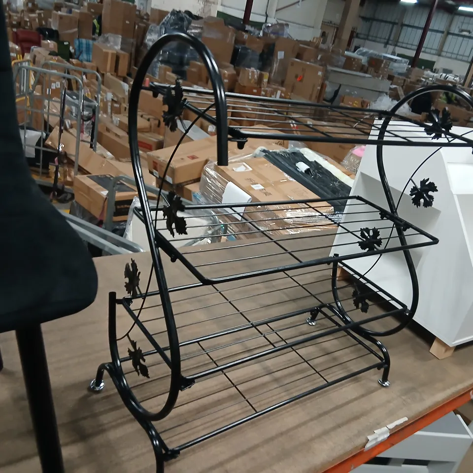 15 PAIR SHOE RACK BLACK