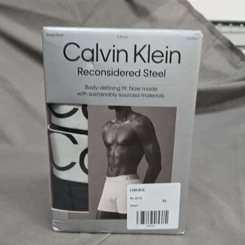 BOXED CALVIN KLEIN BOXER BRIEFS - X3 - SIZE XL