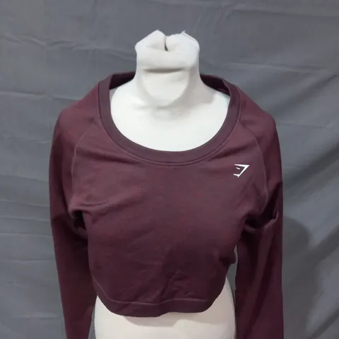 GYMSHARK CROP TRAINING TOP SIZE 2XL