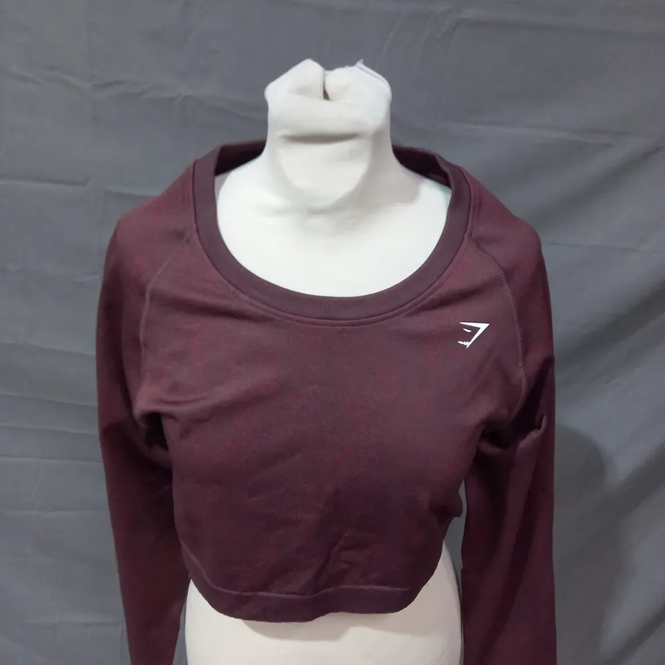 GYMSHARK CROP TRAINING TOP SIZE 2XL