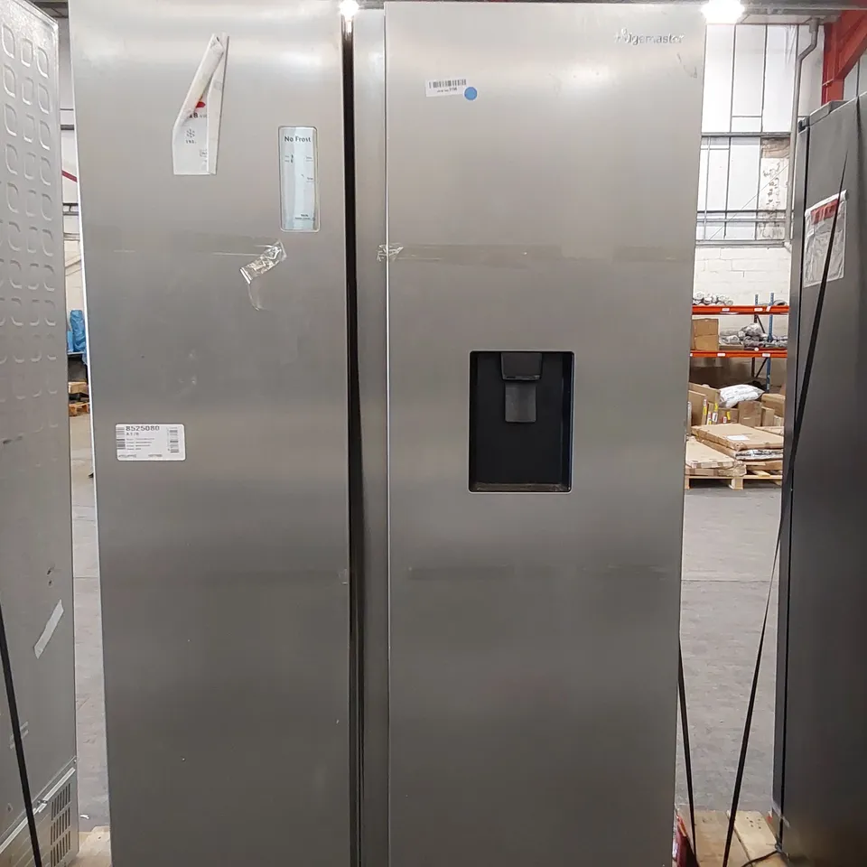 FRIDGEMASTER MS91547DFE NON-PLUMBED TOTAL NO FROST AMERICAN FRIDGE FREEZER SILVER E-RATED - UNPROCESSED RAW RETURN