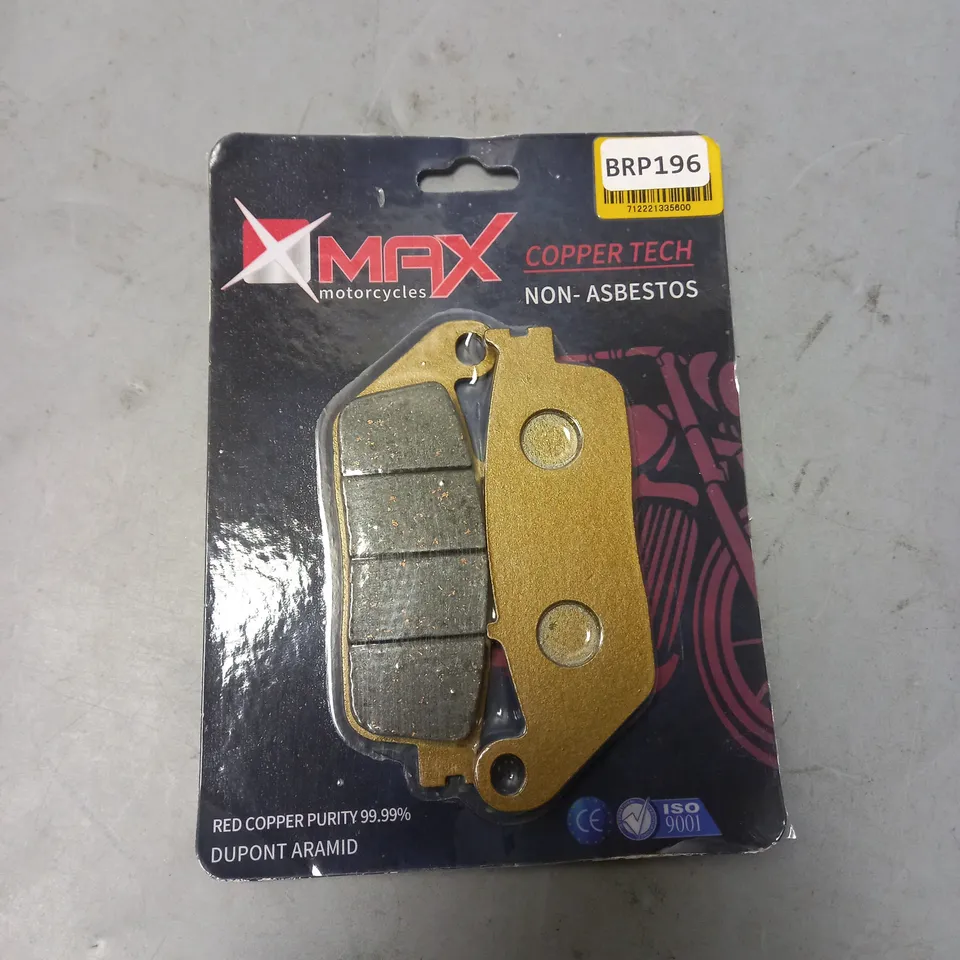 MAX MOTORCYCLES COPPER TEC BRAKE PADS 