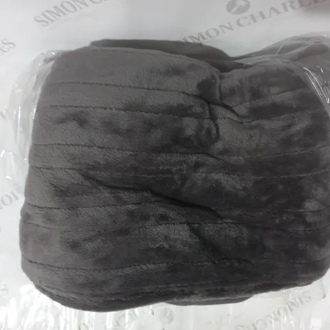 BOXED COZEE HOME VELVETSOFT HEATED THROW IN GREY
