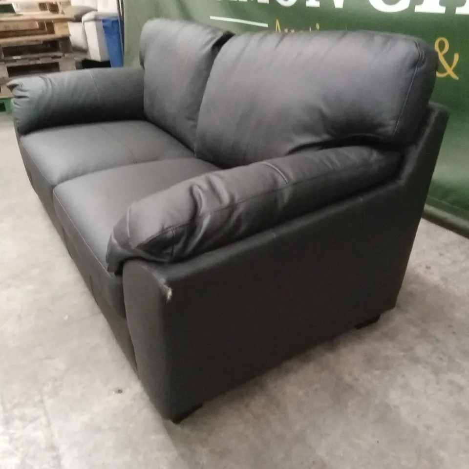 MONTREAL REAL LEATHER/FAUX LEATHER 3 SEATER SOFA RRP £749