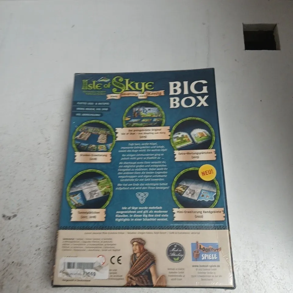 ISLE OF SKYE BIG BOX - BOARD GAME WITH BASE GAME & EXPANSIONS (SEALED) (GERMAN LANGUAGE)