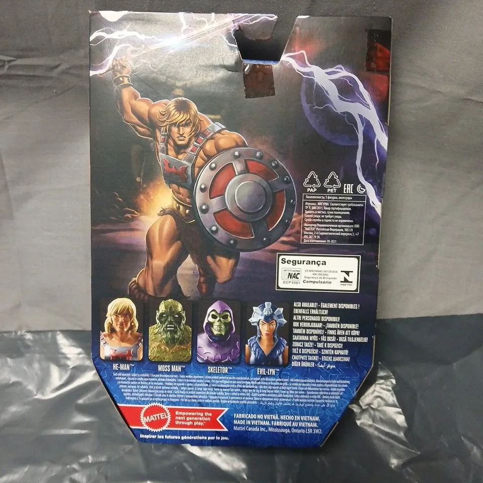 MATTEL MASTERS OF THE UNIVERSE REVELATION HE-MAN ACTION FIGURE – BOXED