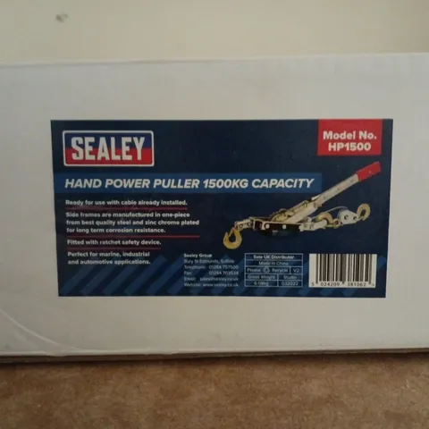 BOXED SEALEY HAND POWER PULLER 1500KG CAPACITY - COLLECTION ONLY