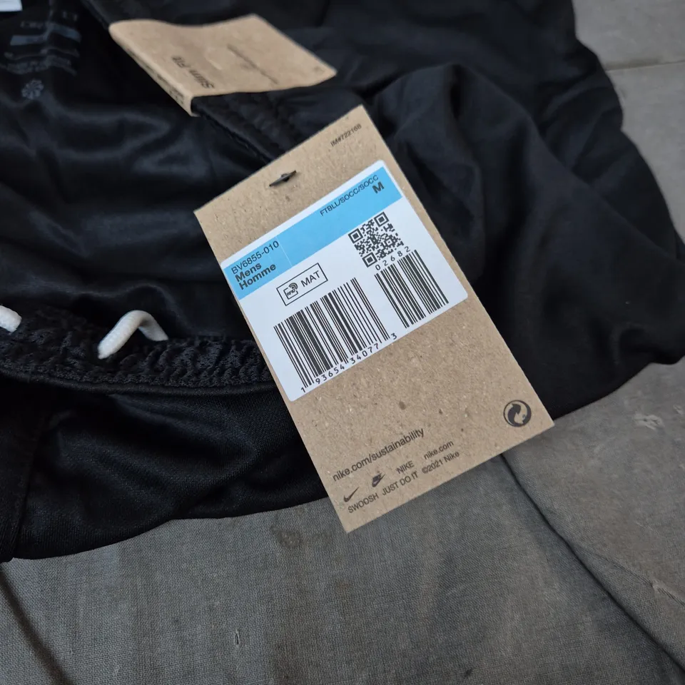 NIKE DRI-FIT SHORTS, BLACK, MEN'S, SIZE M