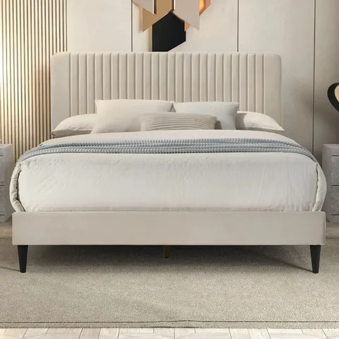 BOXED MELROSE OCTAVIA UPHOLSTERED DOUBLE 4'6 BED
