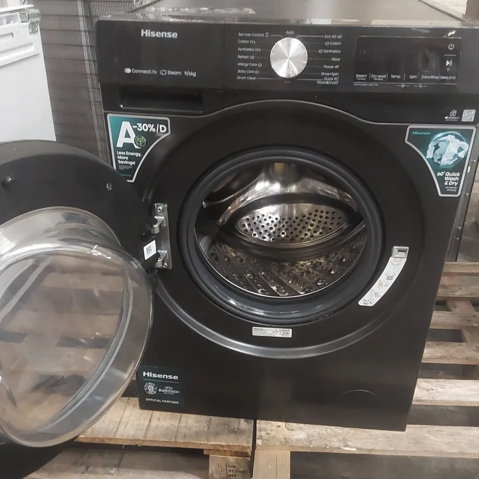 HISENSE WD3S9043BB3 3S SERIES WIFI-ENABLED 9 KG WASHER DRYER - BLACK