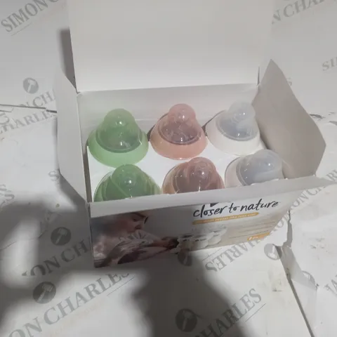CLOSER TO NATURE PACK OF 6 BABY BOTTTLES