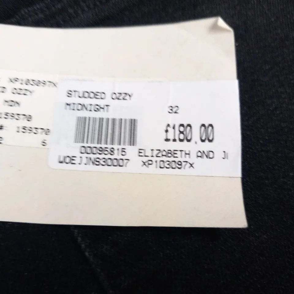 TEXTILE ELIZABETH AND JAMES STUDDED OZZY MIDNIGHT JEANS SIZE 32