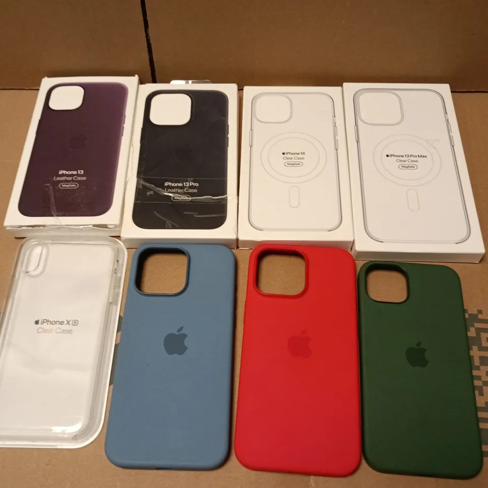 APPROXIMATELY 30 ASSORTED PHONES CASES IN VARIOUS DESIGNS, STYLES & COLOURS FOR PHONES SUCH AS IPHONE 13 PRO MAX, IPHONE XR, IPHONE 13 PRO, ETC