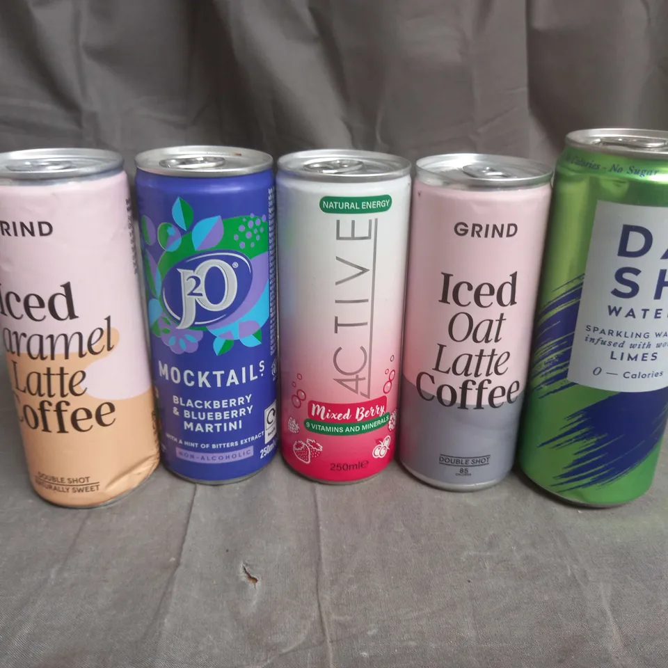 APPROXIMATELY 15 ASSORTED FOOD AND DRINK ITEMS TO INCLUDE J20, GRIND AND ACTIVE - COLLECTION ONLY
