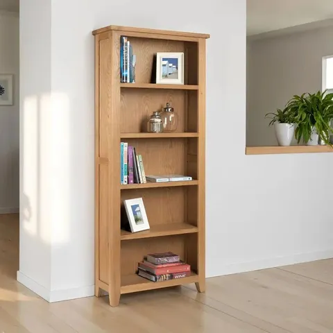 BOXED ASTORIA OAK TALL BOOKCASE