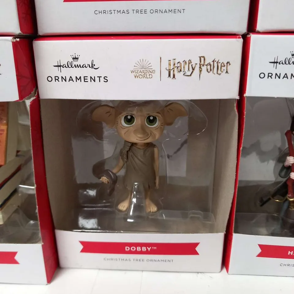 APPROXIMATELY 11 BRAND NEW BOXED HALLMARK HARRY POTTER ORNAMENTS
