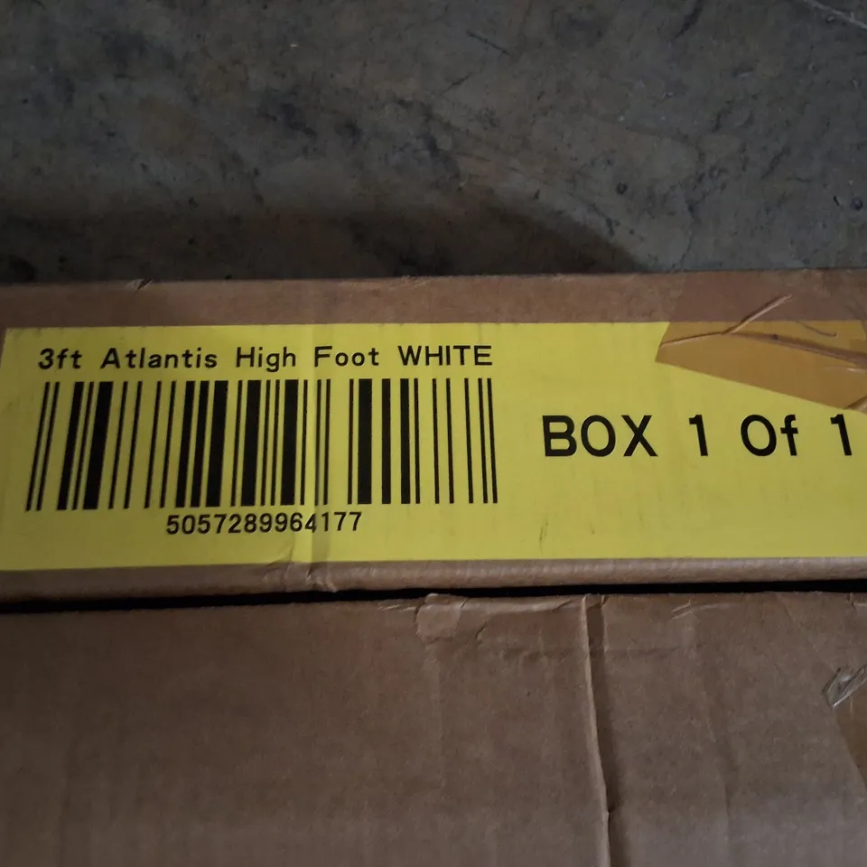LOT OF 2 3FT ATLANTIS HIGH FOOT BED FRAMES IN WHITE