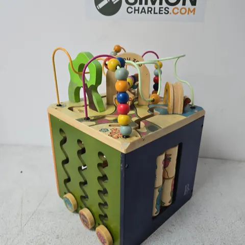 WOODEN BEAD MAZE ACTIVITY CUBE – BABY TOY