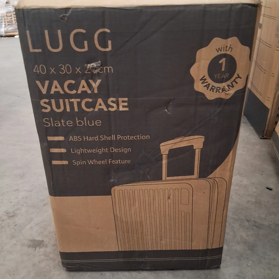 BOXED LUGG 40×30×20CM VACAY SUITCASE - SLATE BLUE