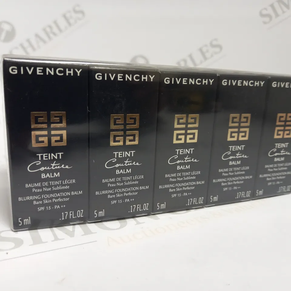 APPROXIMATELY 10 X 5ML GIVENCHY TEINT COUTURE BLURRING FOUNDATION BALM #3 NUDE SAND SAMPLES