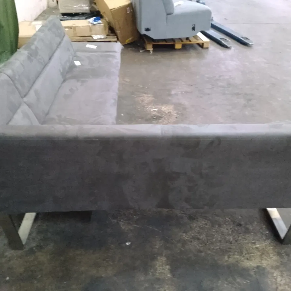 CORNER BENCH (2 PARTS) - GREY FABRIC 