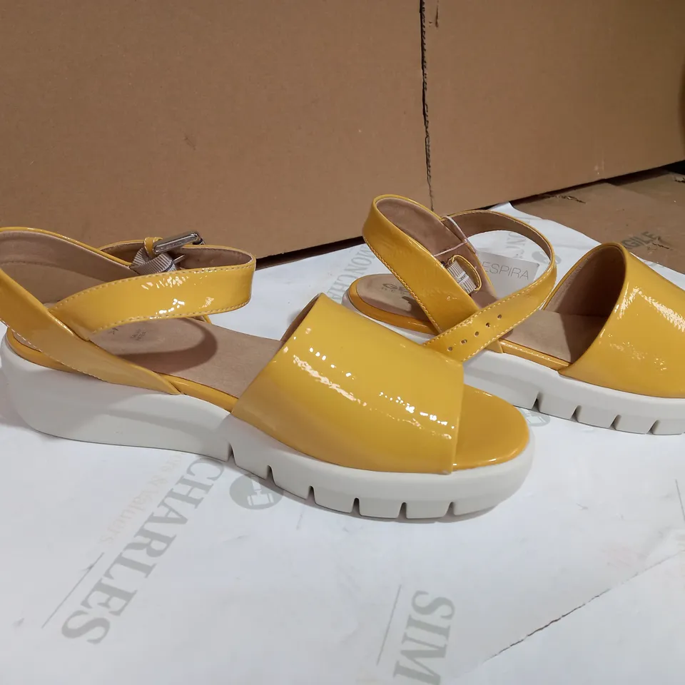 GEOX RESPIRA LIGHT YELLOW  SANDALS SIZE 6  RRP £199.02