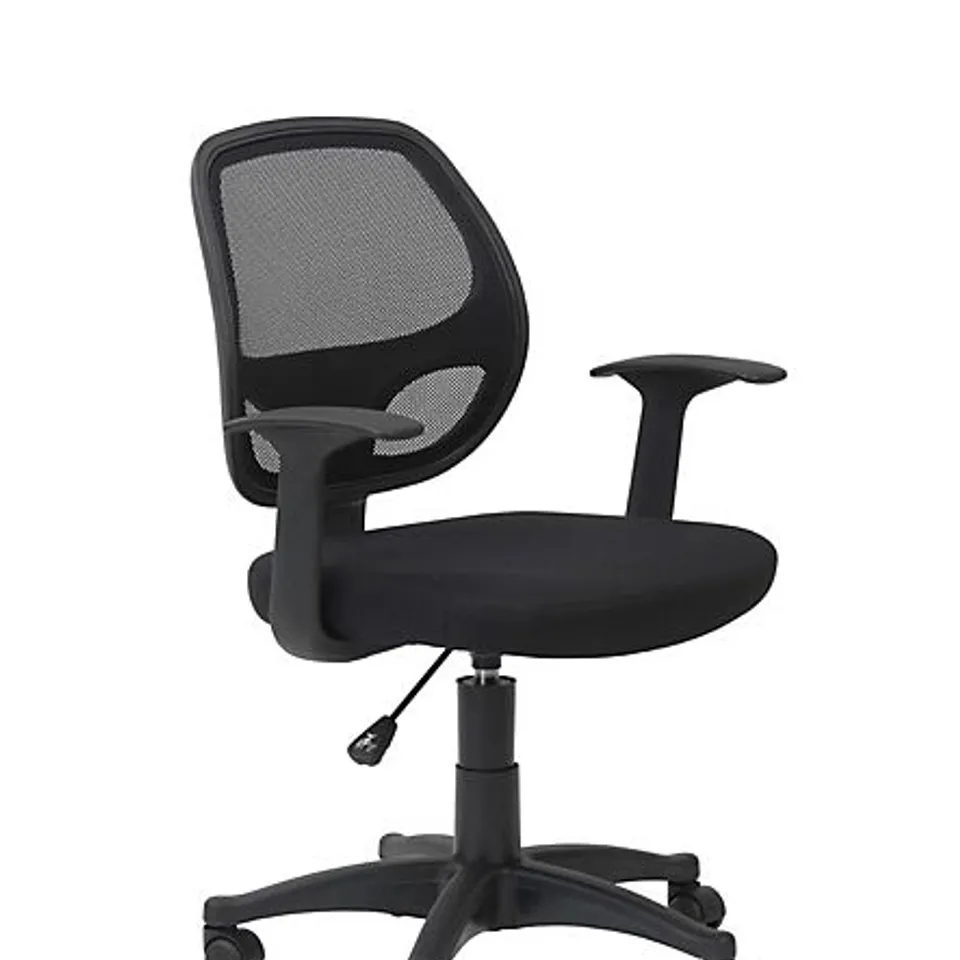 BOXED DAVIS OFFICE CHAIR WITH WHEELS IN BLACK (1 BOX)