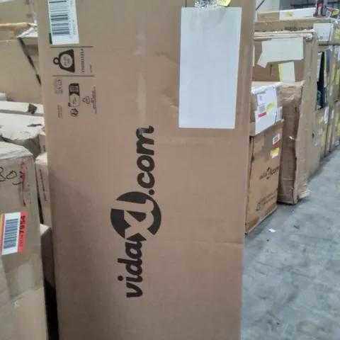 BOXED FLOOR BED FRAME WITH BEDSIDE TABLES WHITE