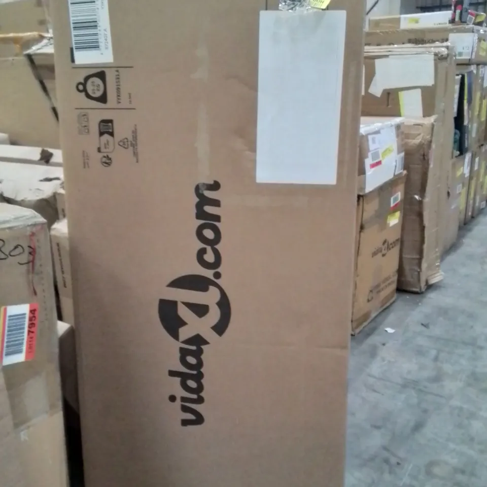 BOXED FLOOR BED FRAME WITH BEDSIDE TABLES WHITE