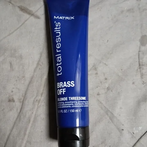 BOX OF APPROXIMATELY 30 X MATRIX TOTAL RESULTS BRASS OFF BLONDE THREESOME 150ML