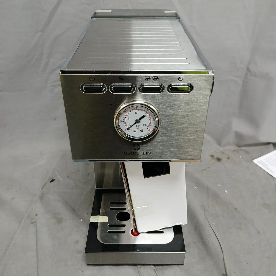 BOXED KLARSTEIN PAUSA ESPRESSO MAKER