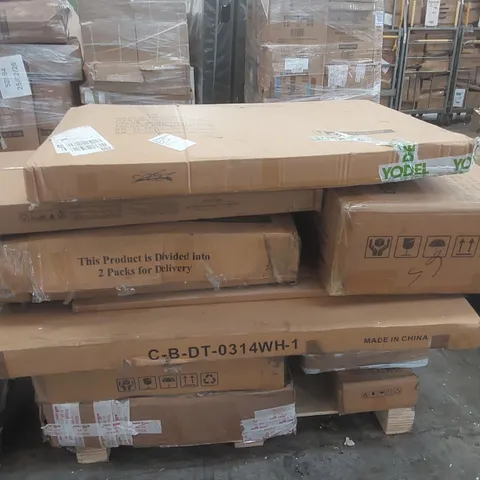 PALLET CONTAINING A LARGE QUANTITY OF ASSORTED FURNITURE PARTS ECT