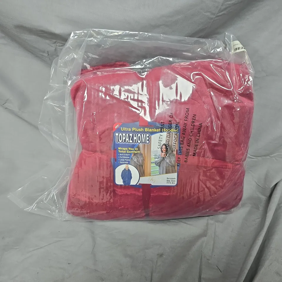 8 TOPAZHOME ULTRA PLUSH BLANKET HOODIES – PINK, ONE SIZE
