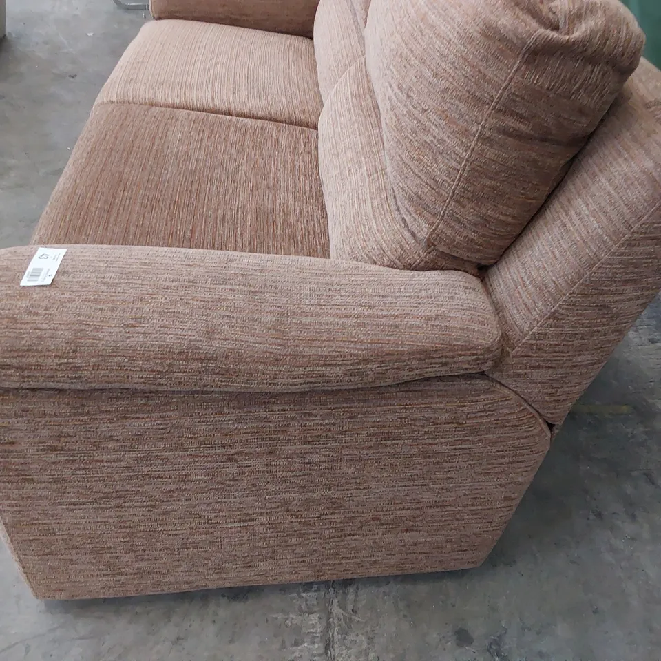 QUALITY BRITISH DESIGNER G PLAN TAYLOR THREE SEATER SOFA VICTORIA GINGER FABRIC