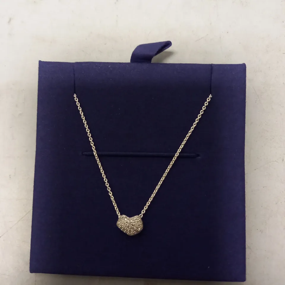 BOXED MONICA VINADER DIAMANTE EFFECT NECKLACE W. SILVER EFFECT CHAIN