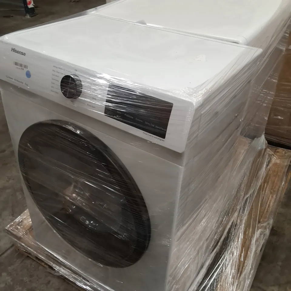 HISENSE 60CM FS 8 KG FRONT LOAD WASHING MACHINE AND HISENSE FREESTANDING 6KG WASHING MACHINE WHITE - UNPROCESSED RAW RETURNS